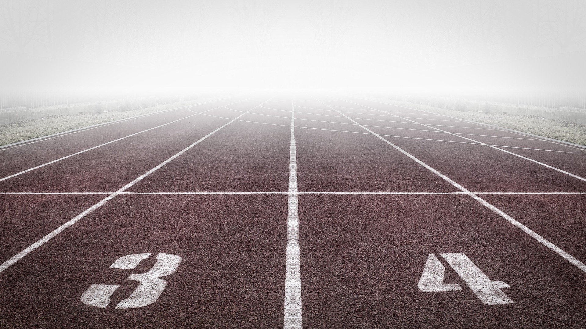 track in the fog