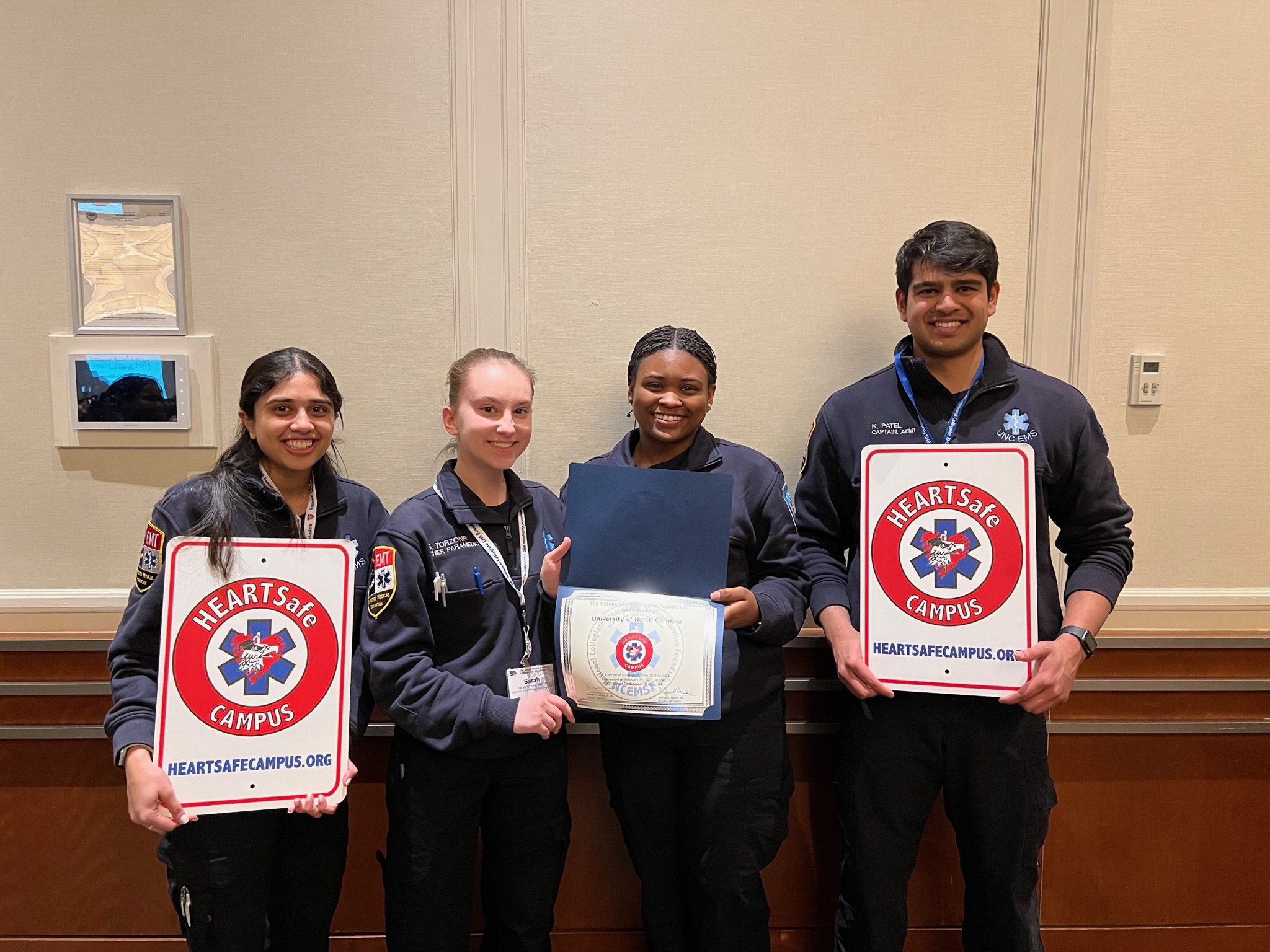 HeartSafe Status Recognition at the National Collegiate EMS Conference