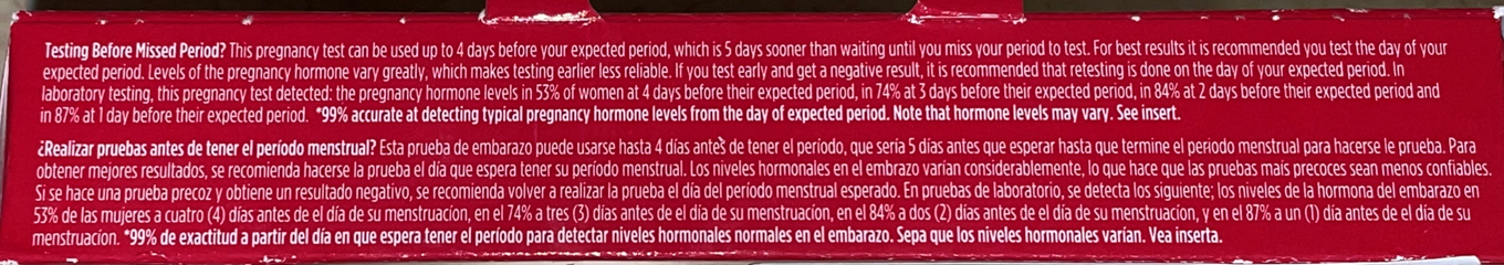 accuracy of pregnancy test