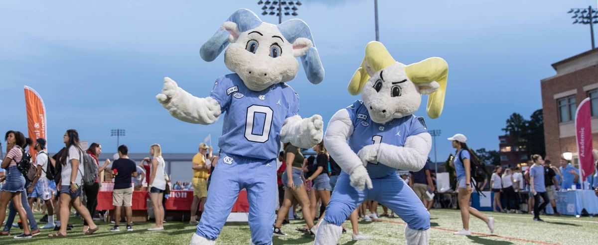 Rameses and Rameses Jr dance at Fall Fest